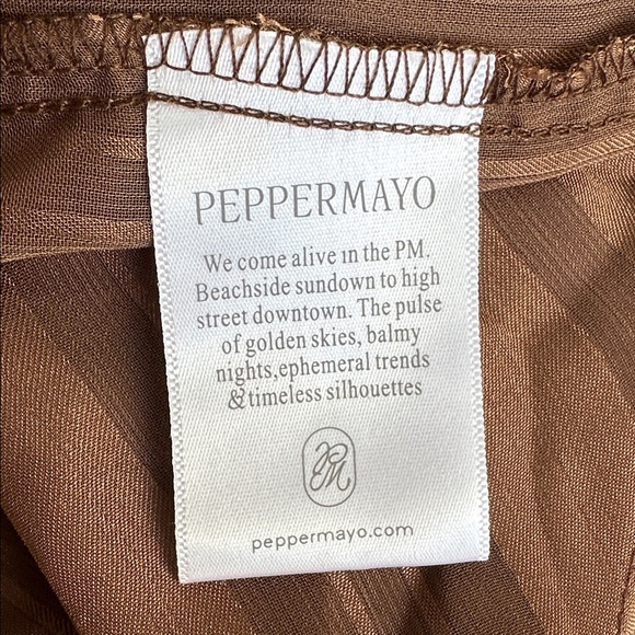 Peppermayo Willow Chiffon Mini Dress - Chocolate - Picture 11 of 12